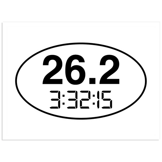 26.2 Finish Time Sticker